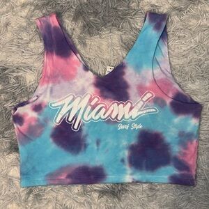 Tie Dye Miami Crop Top